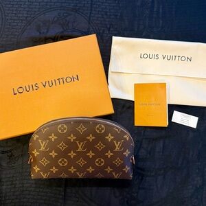 Louis Vuitton Brown Monogram Pouch / Cosmetic Bag